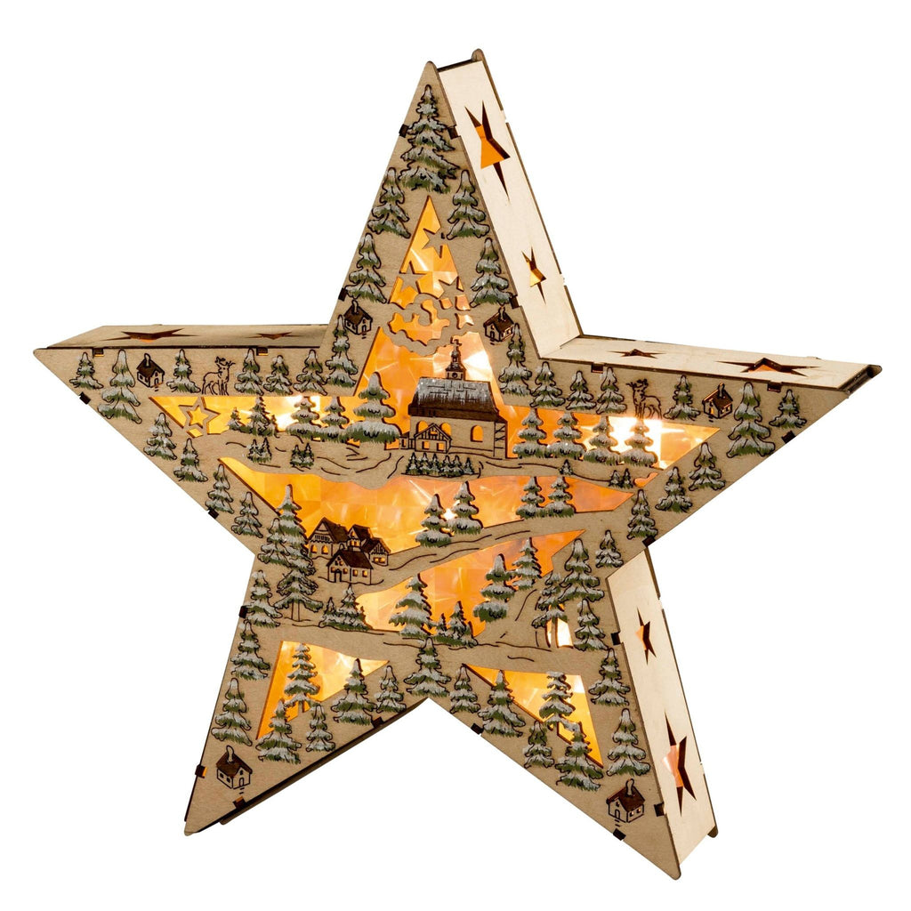seiffener weihnachtsstern LED Weihnachtsstern Country Style