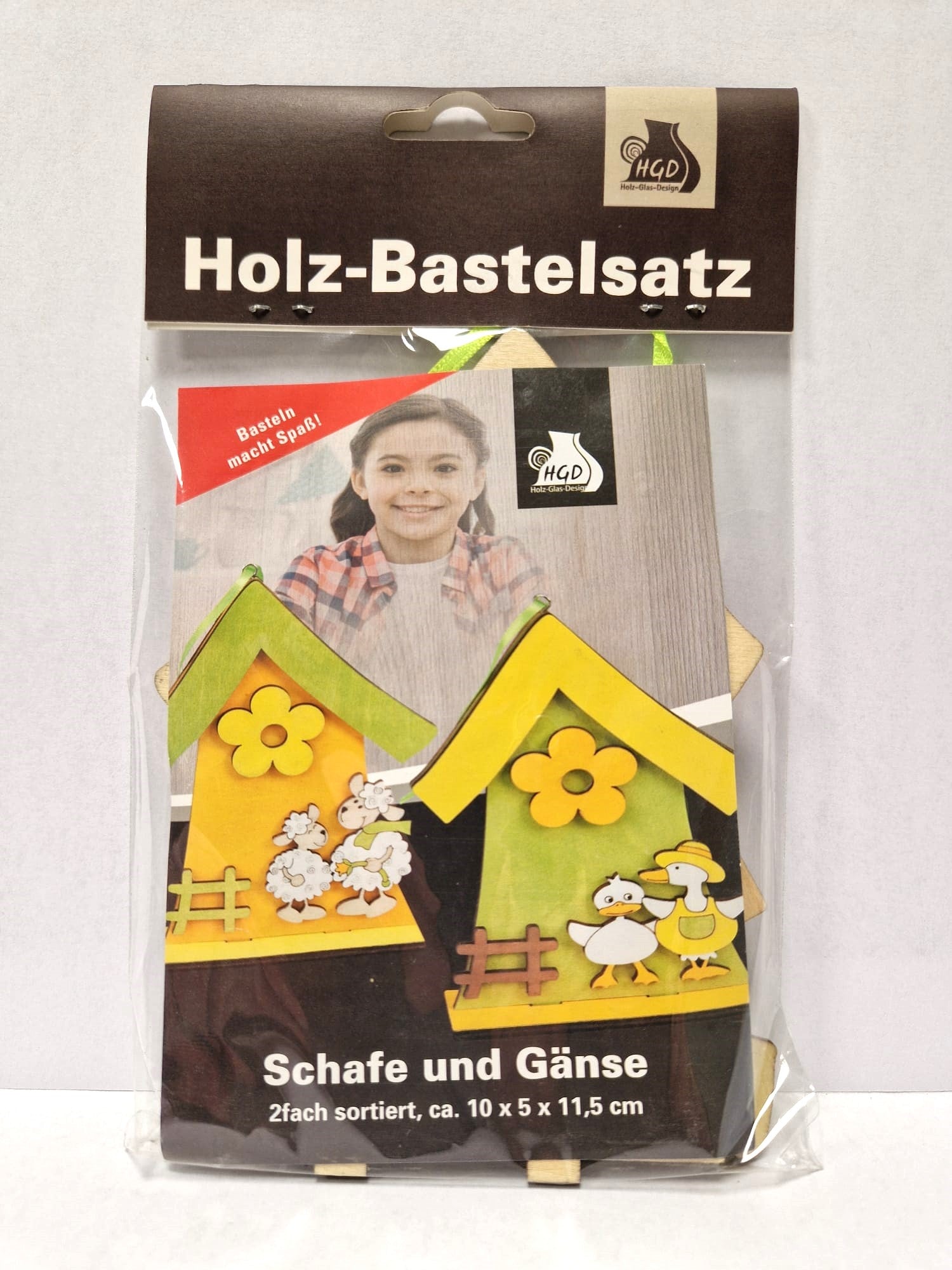 Bastelsatz "Schafe" und "Gänse"-anhänger, 2er-Set