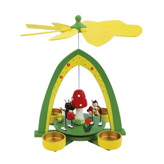 Oster-Pyramide "Marienkäfer" für 4 Teelichte