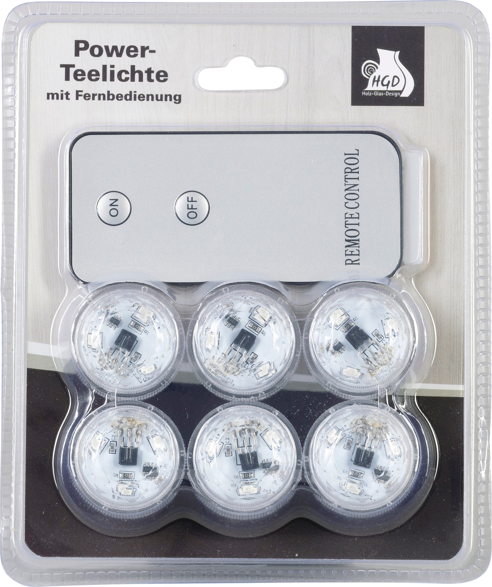 LED tealight warm white in a set of 6