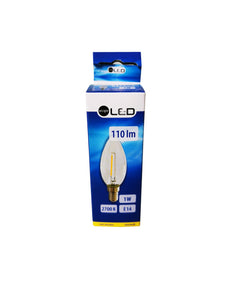 LED replacement lamp E14, 230V, 1W