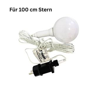 Außenkabel-Set mit LED Leuchtmittel für 100 cm Stern