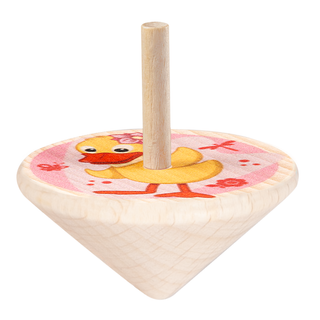 Kreisel "Schnatterinchen", farbig bedruckt, 4 cm