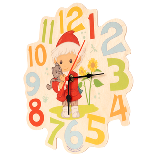 Wanduhr "Sandmann", farbig bedruckt, 24 cm