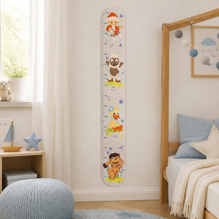 Messlatte mit Puzzle "Sandmann", farbig, 9 cm