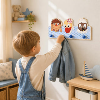 Garderobe "Sandmann's Freunde", farbig bedruckt, 35 cm