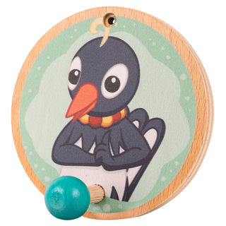 Garderobenhaken "Frau Elster", farbig bedruckt, 10 cm