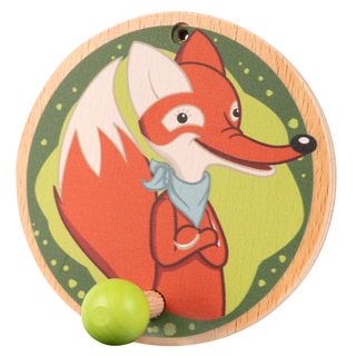 Garderobenhaken "Herr Fuchs", farbig bedruckt, 10 cm