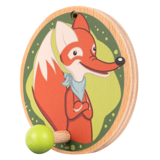 Garderobenhaken "Herr Fuchs", farbig bedruckt, 10 cm