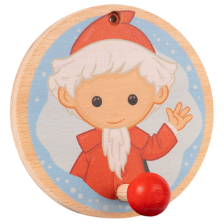 Garderobenhaken "Sandmann", farbig bedruckt, 10 cm