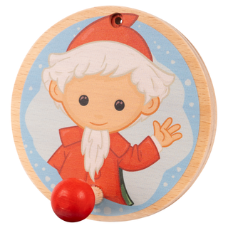Garderobenhaken "Sandmann", farbig bedruckt, 10 cm