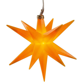 LED Adventsstern Ø 8 cm, gelb, batteriebetrieben