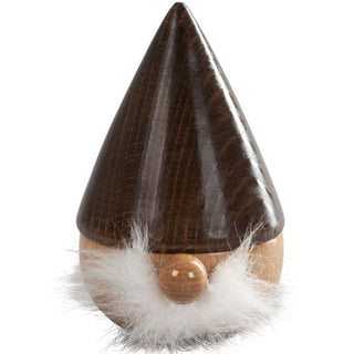 Räuchermännchen „Zwerg Diddi“ (10 cm), naturbelassen mit dunkler spitzer Mütze und weißem Bart, schlicht gestaltet auf neutralem Hintergrund.