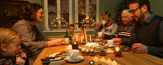 LED Fensterbild mit Wintermotiv von SAICO Seiffen – erzgebirgische Holzkunst