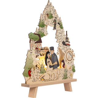 LED Standleuchte "DEFA-Schneewittchen" bunt abgesetzt