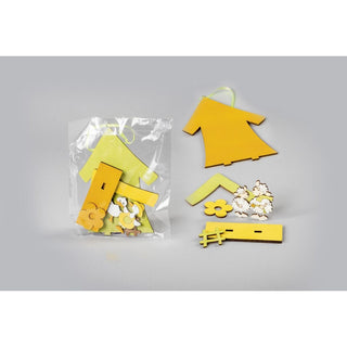 Holz-Bastelsatz Anhänger 2er-Set mit Schäfchen und Gänsen in frühlingshaften Farben, zerlegt_2