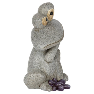 Der Frosch in Stein-Optik besteht aus Polyresin und ist 22,5 cm hoch_3