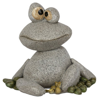 Der lustige Frosch in Stein-Optik besteht aus Polyresin und ist 26,5 cm hoch_1