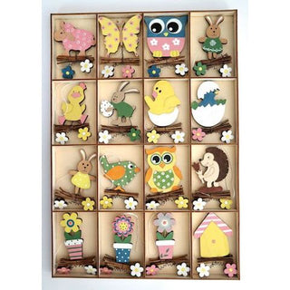 Frühlingsmotive-Anhänger 16 Stück