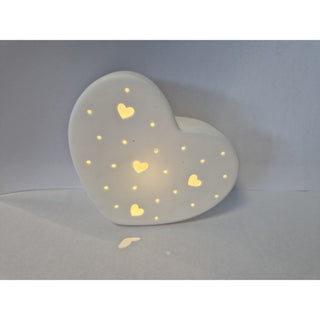 Herz aus Porzellan LED mit Timer