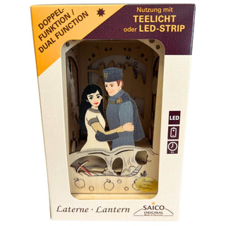 Hier ist die Laterne aus Holz "DEFA-Schneewittchen®" in der Verpackung dargestellt. Bild 9.