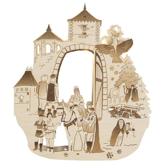 LED Fensterbild "Drei Haselnüsse für Aschenbrödel®" Limited Edition 2025