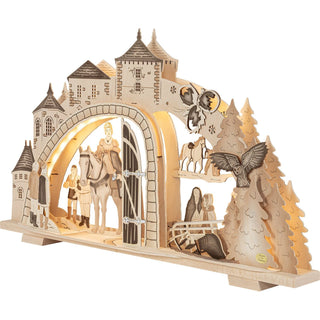 LED Premium-Line-Schwibbogen "Drei Haselnüsse für Aschenbrödel®" Limited Edition 2025