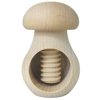 Dieser handgefertigte Nussknacker in Pilzform aus naturbelassenem Holz mit 9 cm Höhe überzeugt durch sein präzises Schraubgewinde für müheloses Nüsse knacken. Die unbehandelte Oberfläche lädt zum kreativen Gestalten und individuellen Bemalen ein, was ihn zu einem besonderen persönlichen Geschenk macht. Ideal für Kunsthandwerk-Liebhaber und als einzigartiges Präsent für verschiedene Anlässe geeignet._1