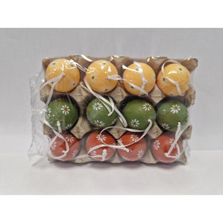 12 farbige Ostereier zum Aufhängen