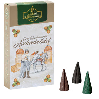 Hier werden Räucherkerzen im Aschenbrödel-Design angeboten. In einer Packung sind 24 Kerzen mit verschiedenen besinnlichen Weihnachtlichen Düften eingepackt. Bild 2.