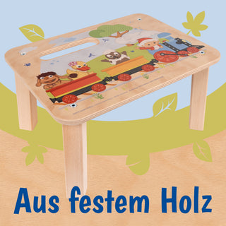Fußbank "Sandmann und seine Freunde", farbig bedruckt, 25 cm