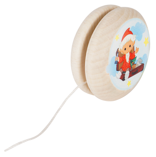 Jojo "Sandmann im Koffer / Herr Fuchs und Frau Elster", farbig bedruckt, 4 cm