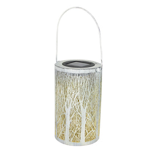 Solarlaterne Bäume, weiß