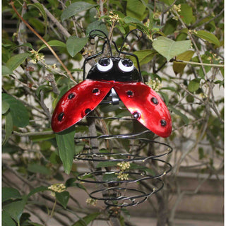 Solarlicht Marienkäfer aus Kunststoff und Metall zum Aufhängen im Garten oder Balkon_2