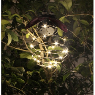 Solarlicht Marienkäfer aus Kunststoff und Metall zum Aufhängen im Garten oder Balkon_3