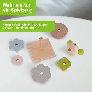 Stapelturm "Mäuschen", farbig, 12 cm