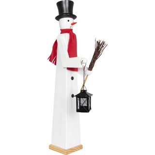 Hier sieht der XXL Räucher-Schneemann seitlich abgebildet. Bild 2.