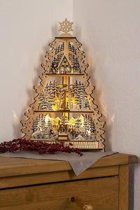 LED Diorama Weihnachtsberg