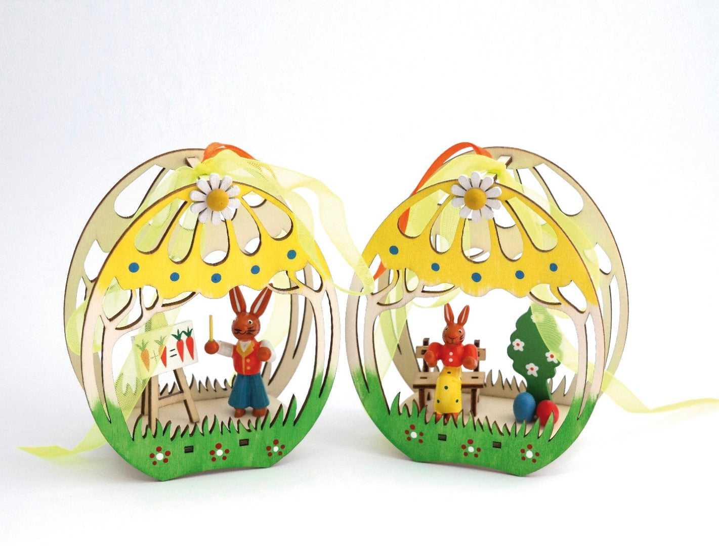 Window picture egg with rabbit | 2 motifs