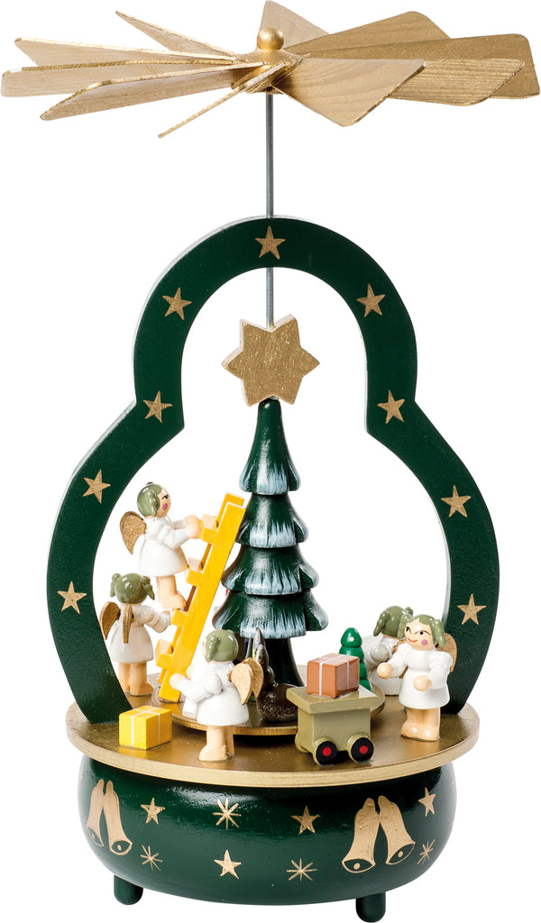 Spieluhr Engel-Motiv als Weihnachtspyramide