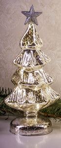 LED Weihnachtsdeko aus Mercury Glas | 5 Größen | 2 Motive