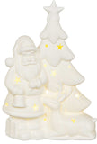 LED Porzellan Weihnachtsbaum mit Figuren | 2 Motive
