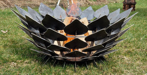 Fire bowl “leaves design”