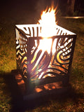 “Cube” fire bowl with folding function