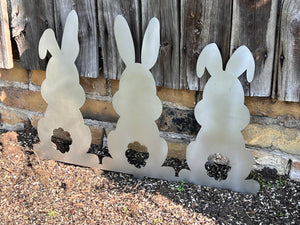 Garden stake 3 rabbits