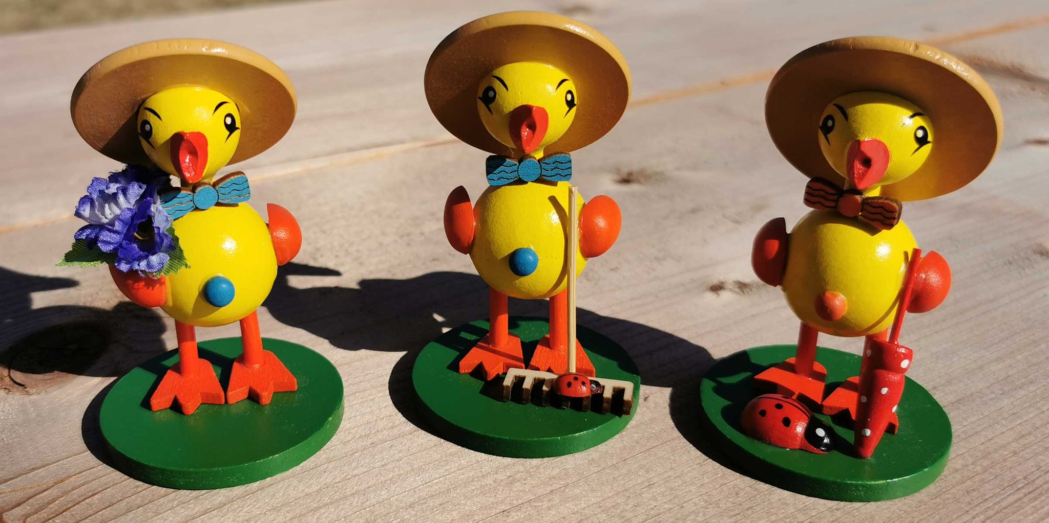 Ducklings with hat set of 3
