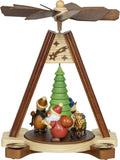 Premium Weihnachtspyramide mit Weihnachtsmann | 2 Farben