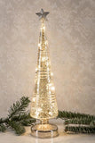 LED Weihnachtsdeko aus Mercury Glas | 5 Größen | 2 Motive