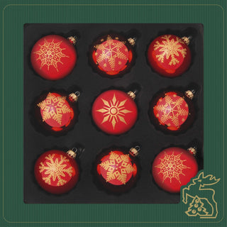 Glaskugelset traditionell | 3 Farben