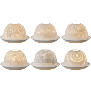 Windlicht-Porzellan Dome Light | 6 Motive